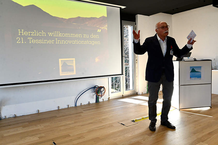 Bernd Nordmeyer bei der Eröffnung der 21. Ausgabe der Tessiner Innovationstage