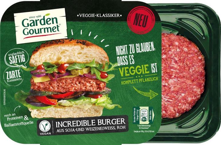 "Veggie" Nestle" "Burger" Veggieburger" "Vegetarisch" "fleischlos" "garden gourmet" "vegan"