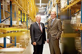 Vorstandsduo: Heinz-Bert Zander und Rudolf Helgers. Foto: R. Rosendahl