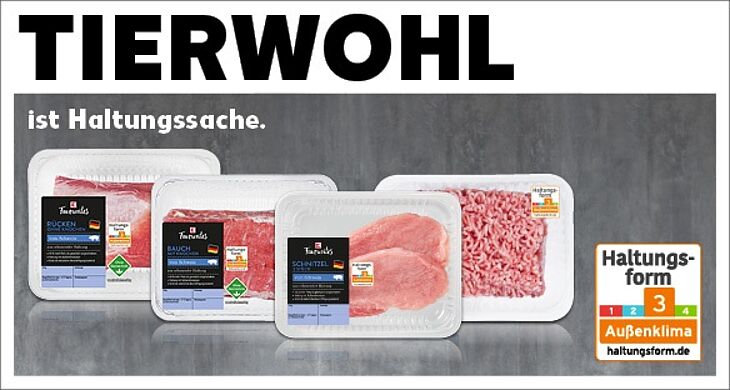 "Kaufland" "Schweinefleisch" "Außenhaltung" "Tierwohl"