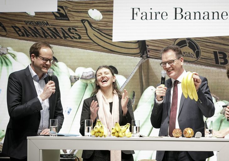 "Banane" "Lidl" "Fairtrade" "Entwicklungsminister" "Grüne Woche"