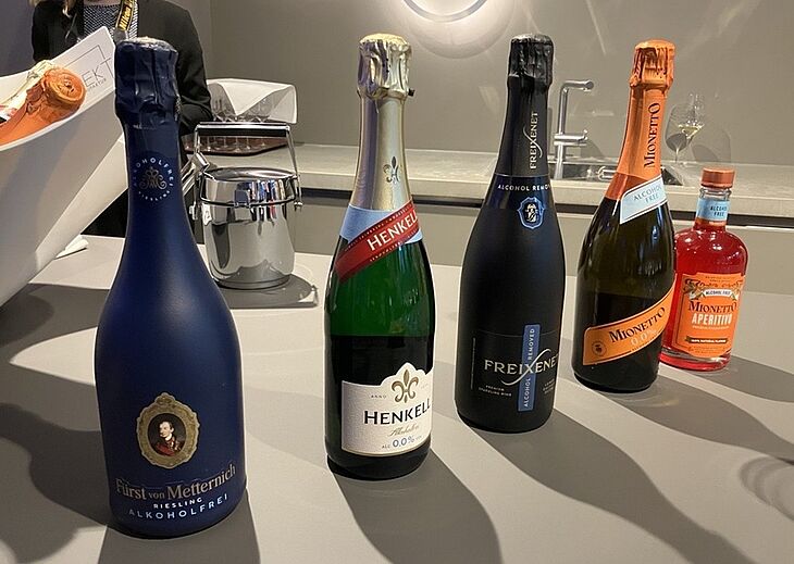 Die alkoholfreien Varianten von Henkell, Freixenet, Mionetto und Fürst von Metternich. Die alkoholfreien Varianten von Henkell, Freixenet, Mionetto und Fürst von Metternich.