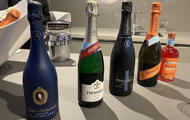 Die alkoholfreien Varianten von Henkell, Freixenet, Mionetto und Fürst von Metternich. Die alkoholfreien Varianten von Henkell, Freixenet, Mionetto und Fürst von Metternich.