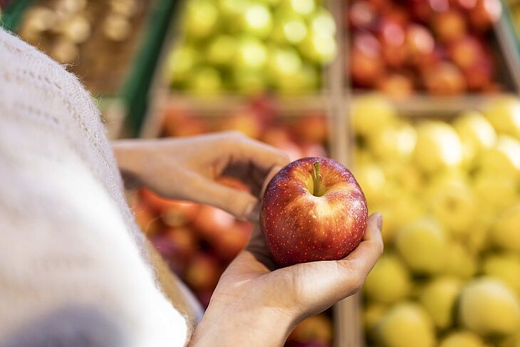 Seit 20 Jahren mit Herkunftssiegel: Südtiroler Apfel.