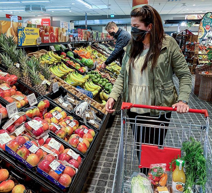 "Lebensmittelhandel" "LEH" "supermarkt" "kaufleute" "umfrage" "maskenpflicht"