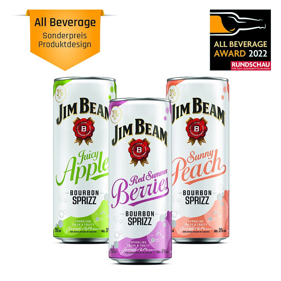 Jim Beam Bourbon Sprizz: Bourbon Whiskey, Fruchtnote und der gewisse Sprizz: Jim Beam Bourbon Sprizz sorgt für ein einzigartiges Geschmackserlebnis.