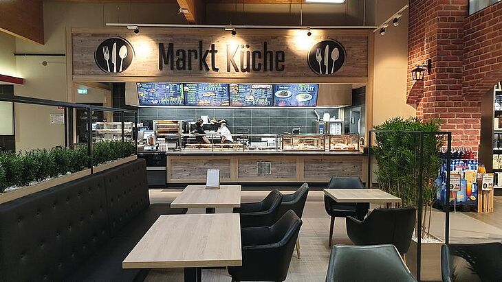 Küchenkonzept im fränkischen Kulmbach: Bei Edeka Seidl wird täglich mit frischen Zutaten aufgekocht.