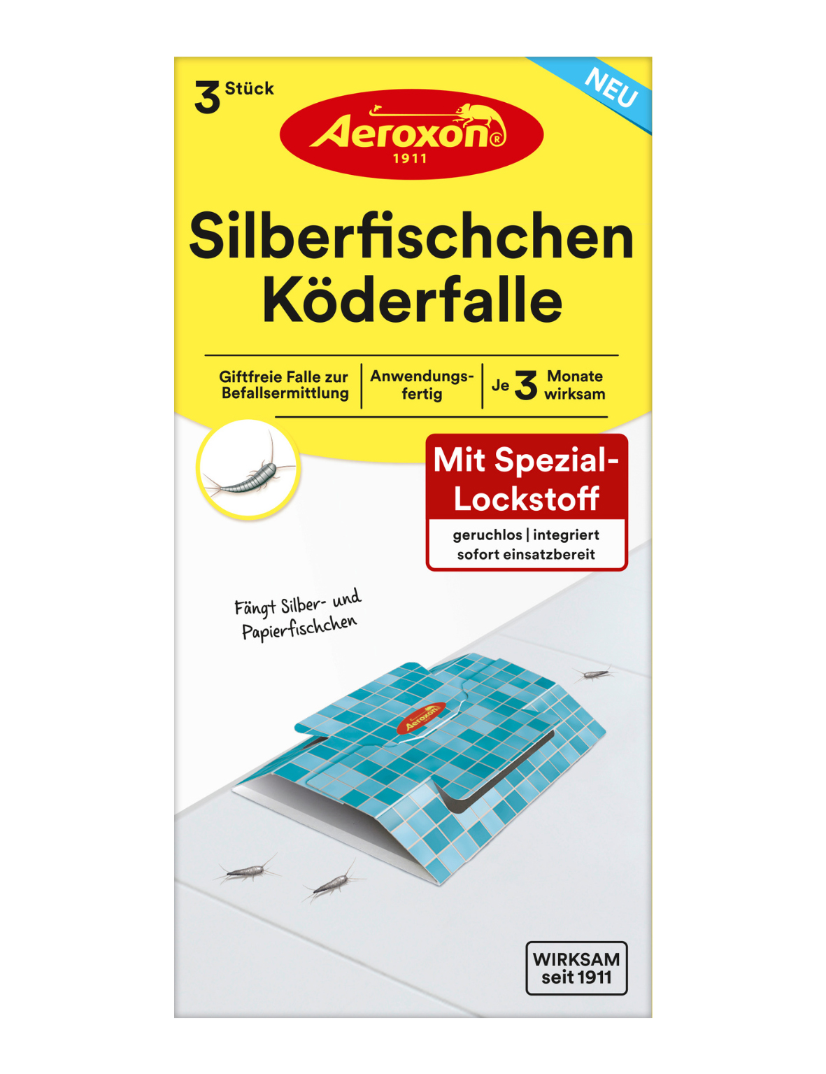Aeroxon Silberfischchen-Köderfalle