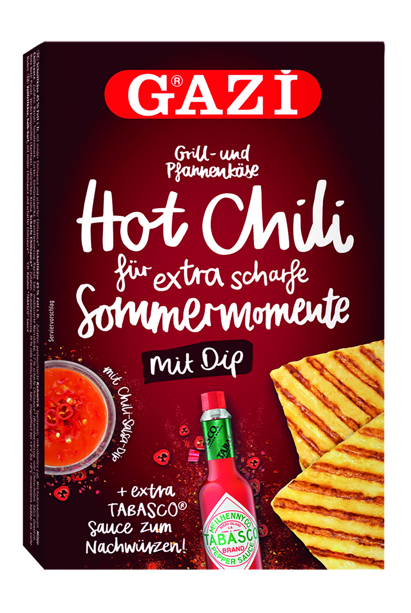 GAZİ Grill- und Pfannenkäse Hot Chili Sommermoment 45%