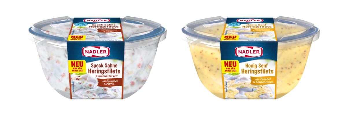 NADLER Speck Sahne Heringsfilets „Finkenwerder Art“ und N