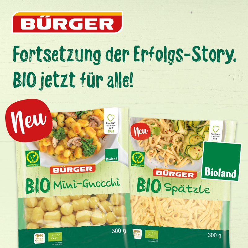 BÜRGER BIO Mini-Gnocchi / BIO Spätzle