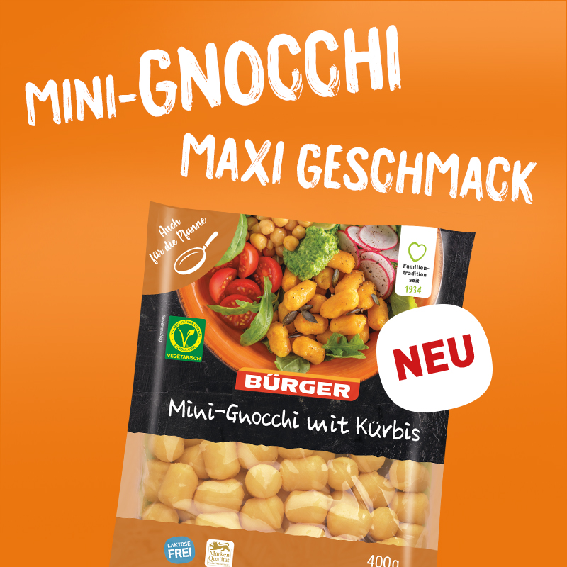 BÜRGER Mini-Gnocchi mit Kürbis